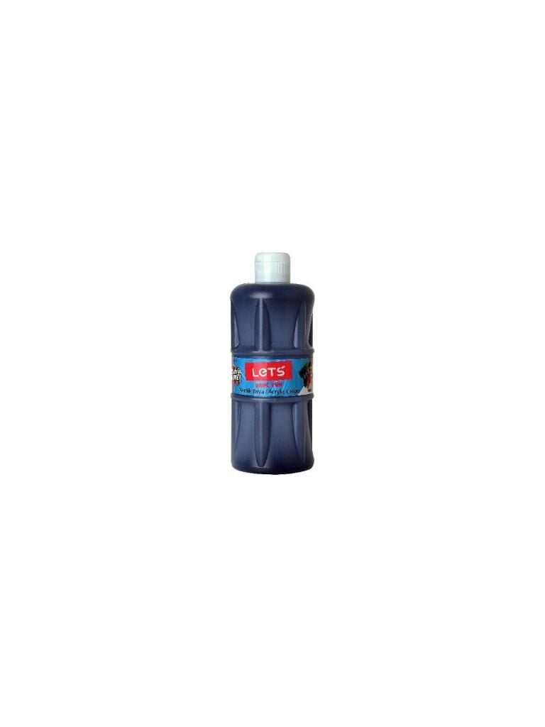 LETS AKRILIK BOYA 500 ML SIYAH L5309