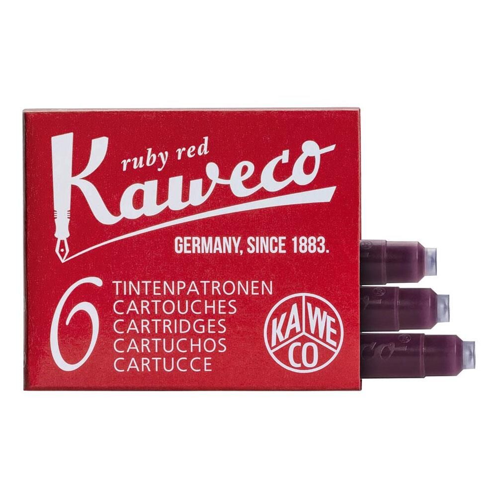 KAWECO DOLMAKALEM KARTUSU KIRMIZI 6LI KISA