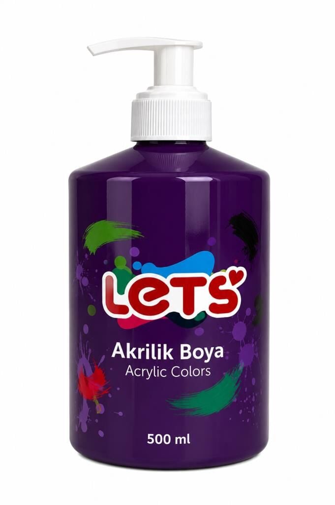 LETS AKRILIK BOYA 500 ML MOR L5305