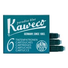 KAWECO DOLMAKALEM KARTUSU TURKUAZ 6LI KISA