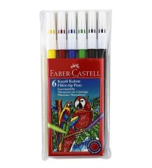 FABER KECELI KALEM 6 RENK YIKANABILIR (155106)