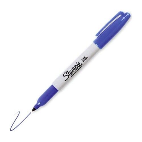 SHARPIE PERMANENT KALEM MAVI 1 LI