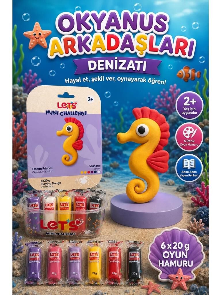 LETS OYUN HAMURU OCEAN ARKADASLARI D.ATI 6x20g1033
