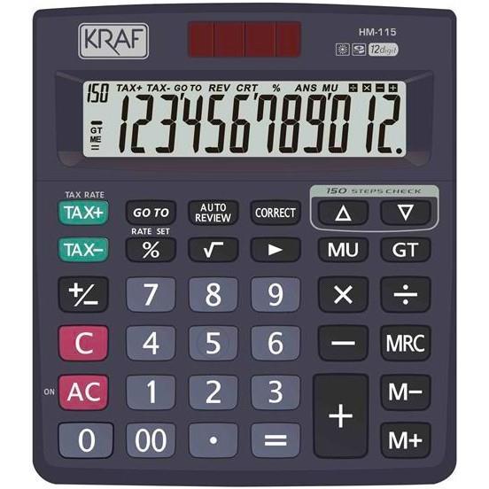KRAF HESAP MAKINESI TAX HM-115 MASAUSTU (12 HANE)