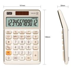 KRAF HESAP MAKINESI 12 HANE HM-205 GD ALTIN