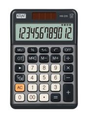 KRAF HESAP MAKINESI 12 HANE HM-205 GY KOY GRI