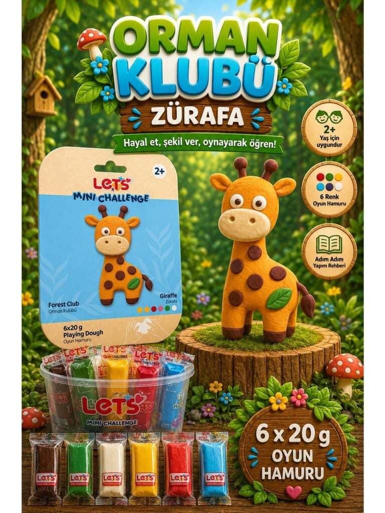 LETS OYUN HAMURU ORMAN KULUBU ZURAFA 6x20g 1039