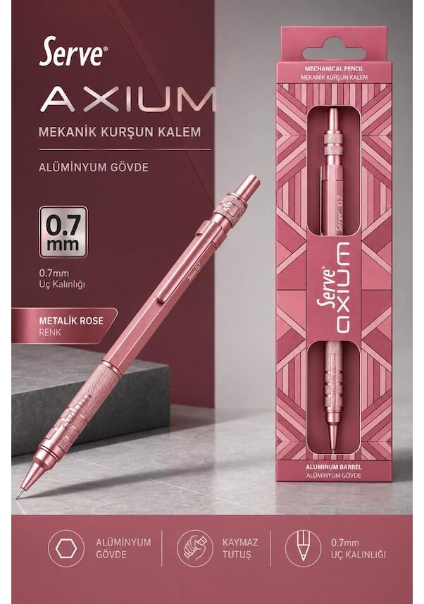 SERVE AXIUM VERSATIL METAL GOVDE 07 METALIK PEMBE
