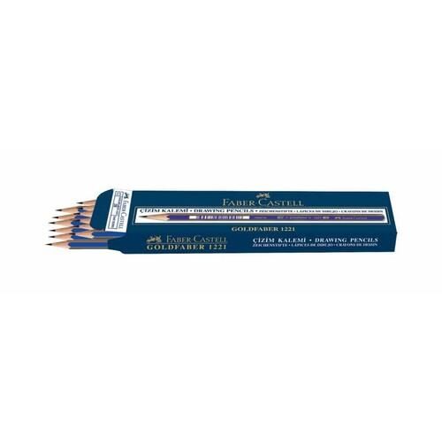 FABER DERECELI KURSUN KALEM 1221 8B GOLD 12 LI
