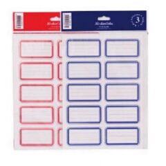 KESKIN ETIKET 3 LU TEK RENK KIRMIZI 220890-99