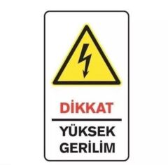 EKSTRAFIX DIKKAT YUKSEK GERILIM LEVHA(YUL426)25x35