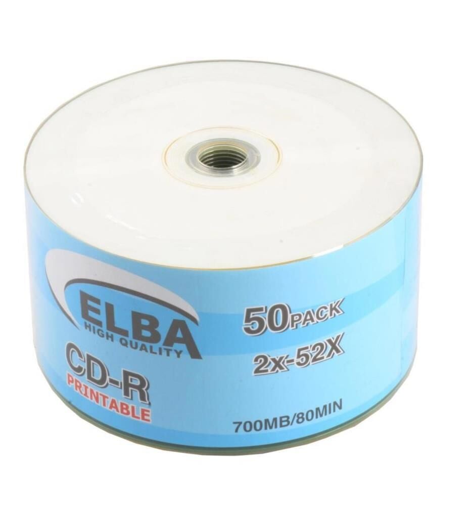 ELBA CD-R PRINTABLE 700MB/80MIN 50LI