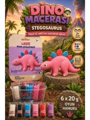 LETS OYUN HAMURU DINO MACERASI STEGOSAUR 6x20g1026