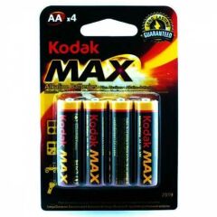 KODAK MAX ALKALIN KALEM PIL 1,5 V KALEM AA 4LU