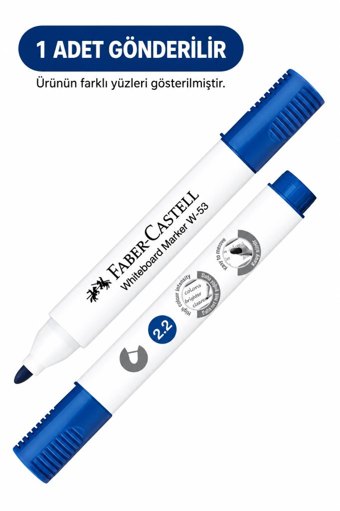 FABER BEYAZ TAHTA KALEMI W153 MAVI