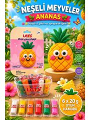 LETS OYUN HAMURU NESELI MEYVELER ANANAS 6x20g 1031