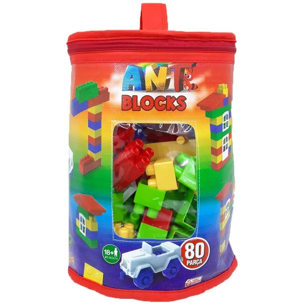 ASYA OYUNCAK ANT LEGO 80 PARCA CANTALI