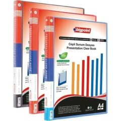 BIGPOINT CEPLI SUNUM DOSYASI A4 20 LU MAVI(209-35)