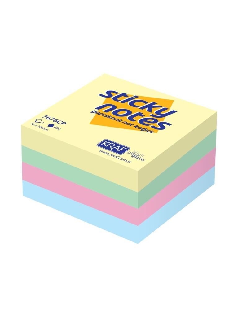 KRAF YAPIS. NOT KAGIDI 76X76 400YP PASTEL 7676CP