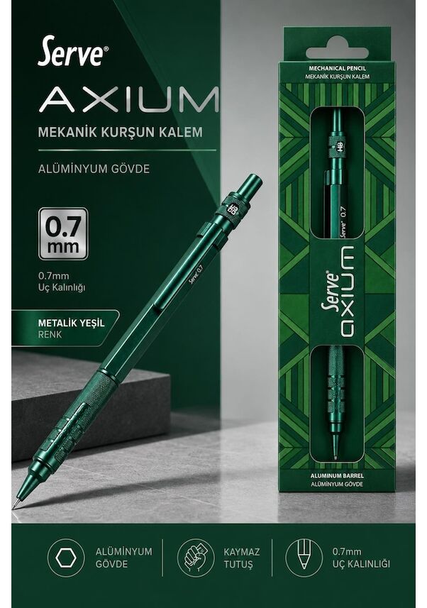 SERVE AXIUM VERSATIL METAL GOVDE 07 METALIK YESIL
