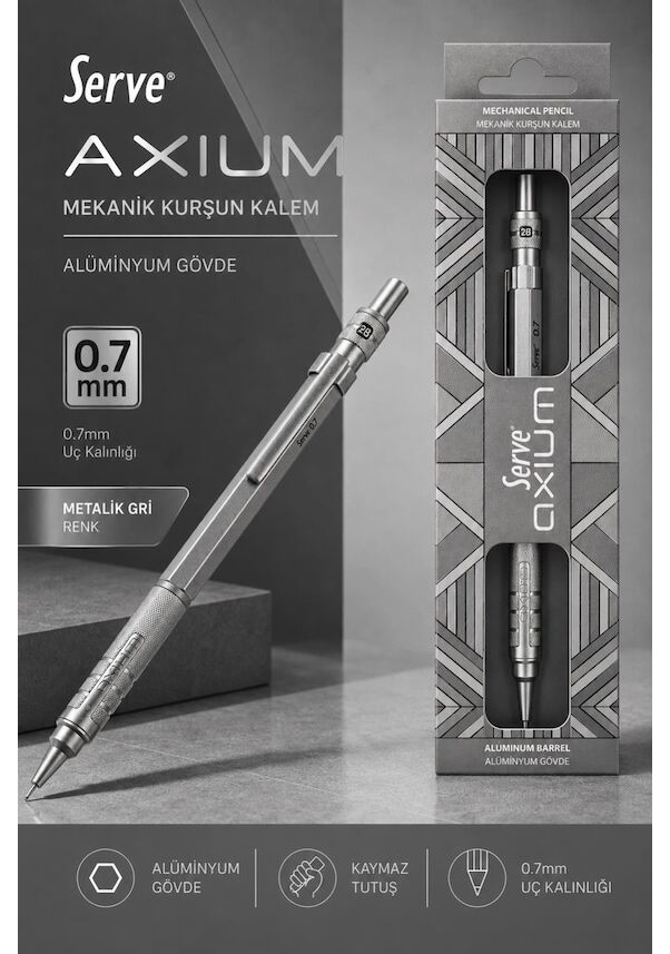 SERVE AXIUM VERSATIL METAL GOVDE 07 METALIK GRI