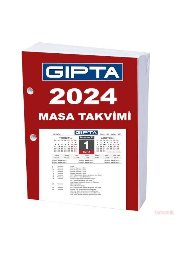 GIPTA BLOK MASA TAKVIMI 10X13 (365-GTB) 2025 30 LU