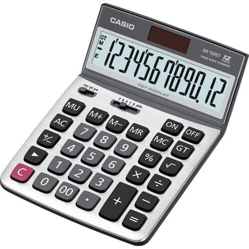 CASIO HESAP MAKINESI MASA USTU DX-120ST (12 HANE)