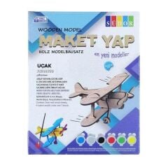 SUDOR AHSAP MAKET UCAK BOYAMA SETI KUCUK MD2-01