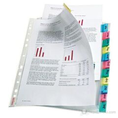 ESSELTE DELIKLI POSET DOSYA A4 AYRAC 6 LI (414160)