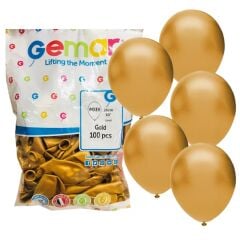 GEMAR BALON 11 INC METALIK ALTIN 100 LU PAKET
