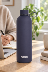 CELIK TERMOS 730ml SOFT TOUCH MAT LACİVERT 124-140