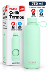 NOKI CELIK TERMOS 730ml SOFT TOUCH SU YESIL124-150