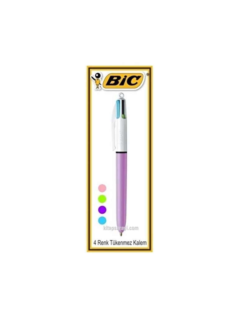 BIC TUKENMEZ KALEM 4 RENK FUN LILA 503815