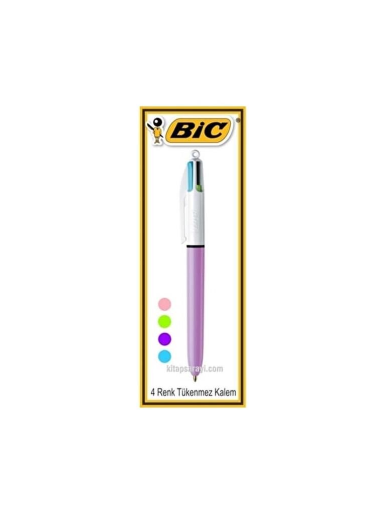 BIC TUKENMEZ KALEM 4 RENK FUN LILA 503815