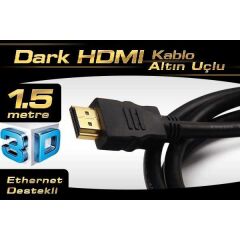 DARK 1,5mt HdmI 4k / 3d DESTEKLI ALTIN UCLU KABLO