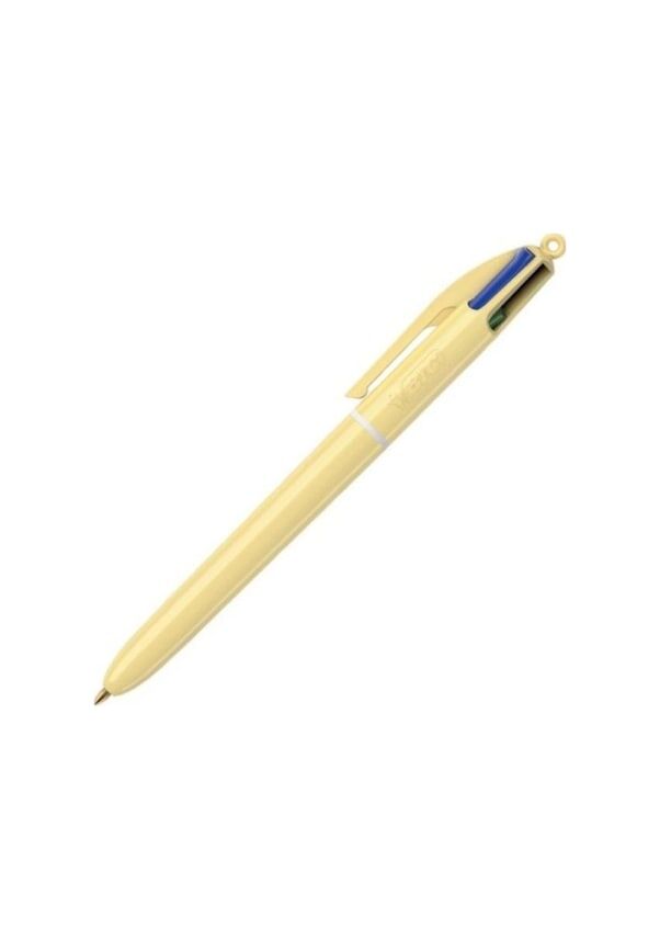 BIC TUKENMEZ KALEM 4 RENK PASTEL SARI 517320