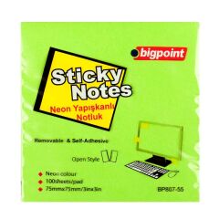 BIGPOINT  YAP.KAGIT 75x75 NEON YESIL (807-55)