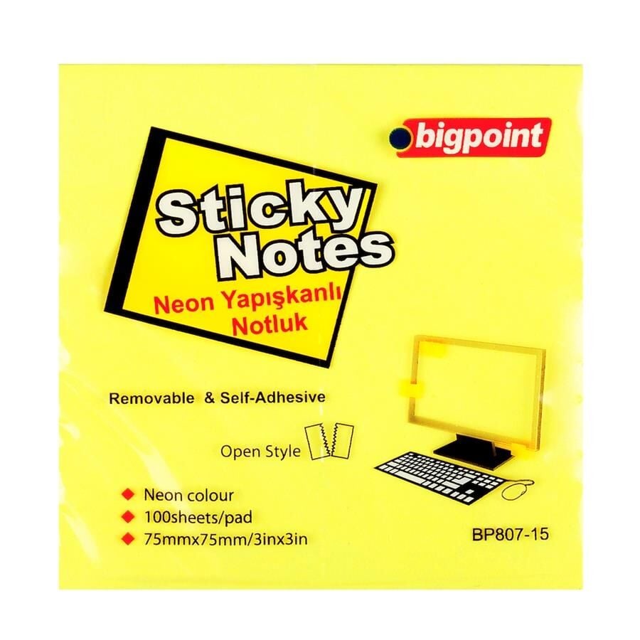 BIGPOINT YAP.KAGIT 75x75 NEON SARI (807-15)