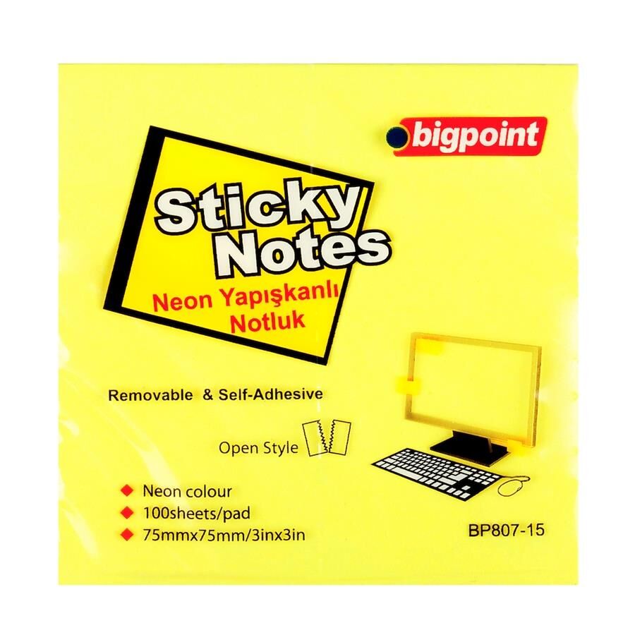 BIGPOINT YAP.KAGIT 75x75 NEON SARI (807-15)