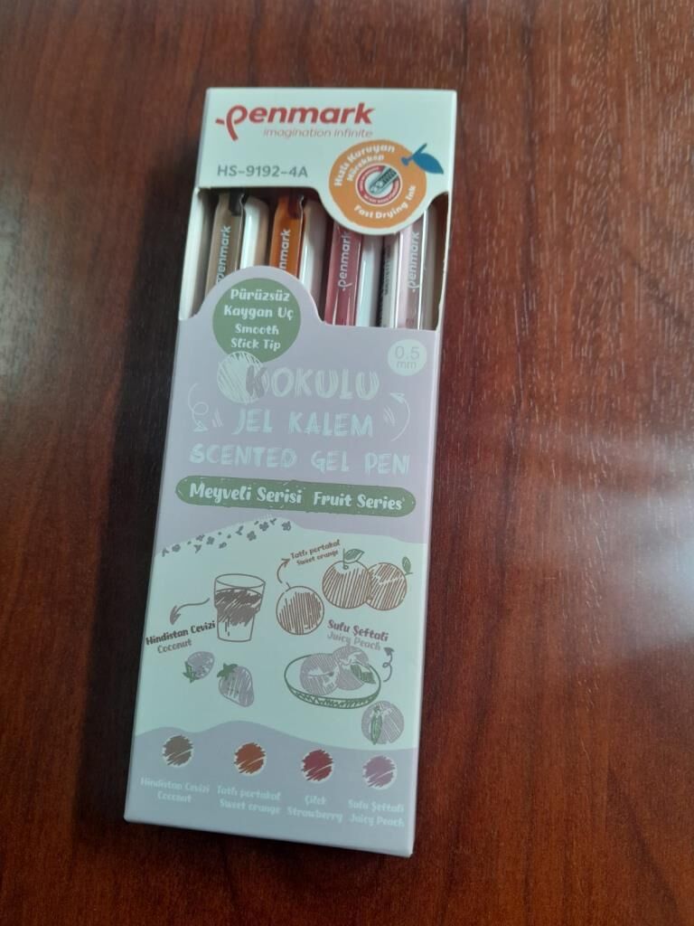 PENMARK KOKULU JEL KALEM MEYVE SERISI 4 LU 9192-4A