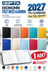 GIPTA AJANDA EKO CILT BEZI 20X28 GUNLUK 119-ECK 27