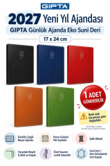 GIPTA GUNLUK AJANDA EKO SUNI DERI 17X24 106-ETK 27