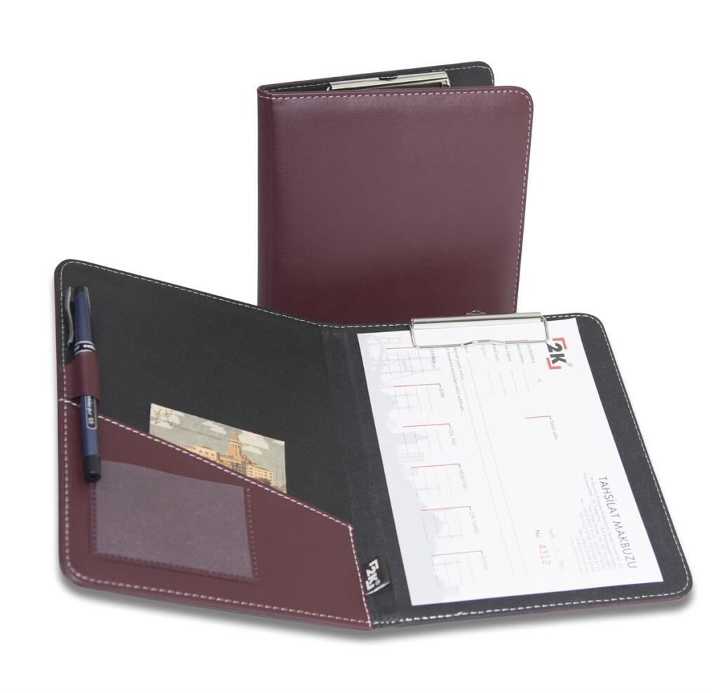 2K SEKRETERLIK A5 S.DERI BORDO 510-4