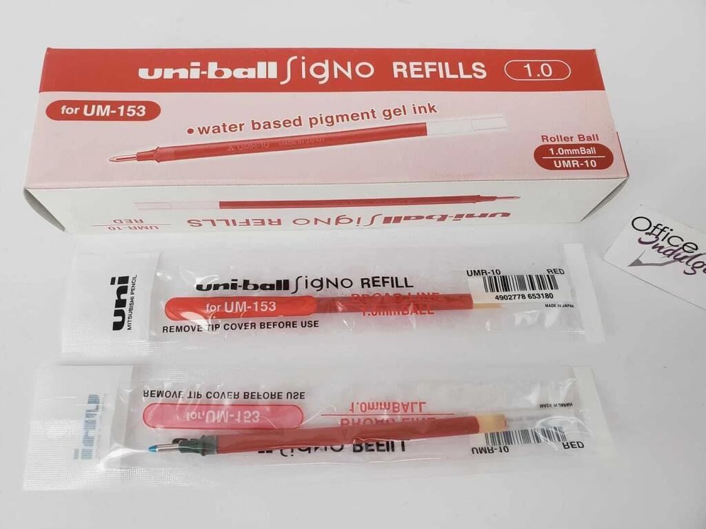 UNI IMZA KALEMI SIGNO YEDEK UMR-10 1.0 KIRMIZI12 L