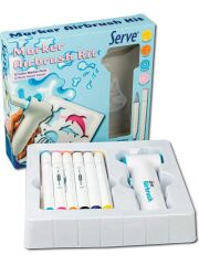 SERVE AIRBRUS KIT 12 RENK KECELI KALEM SV-8900