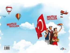 MAVI BONCUK KARNE KILIFI MUTLU TATILLER ATATURK
