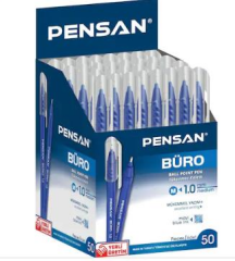 PENSAN TUKENMEZ KALEM BURO 1mm MAVI 50 LI(2270)