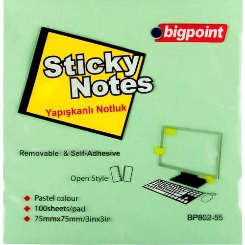 BIGPOINT YAP.KAGIT 75x75 YESIL 1 LI (802-55)