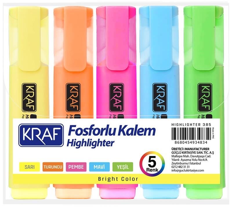 KRAF FOSFORLU KALEM 385-5 5 LI