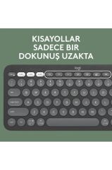 LOGITECH KLAVYE PEBBLE   K380S  KEYS 2 BLT